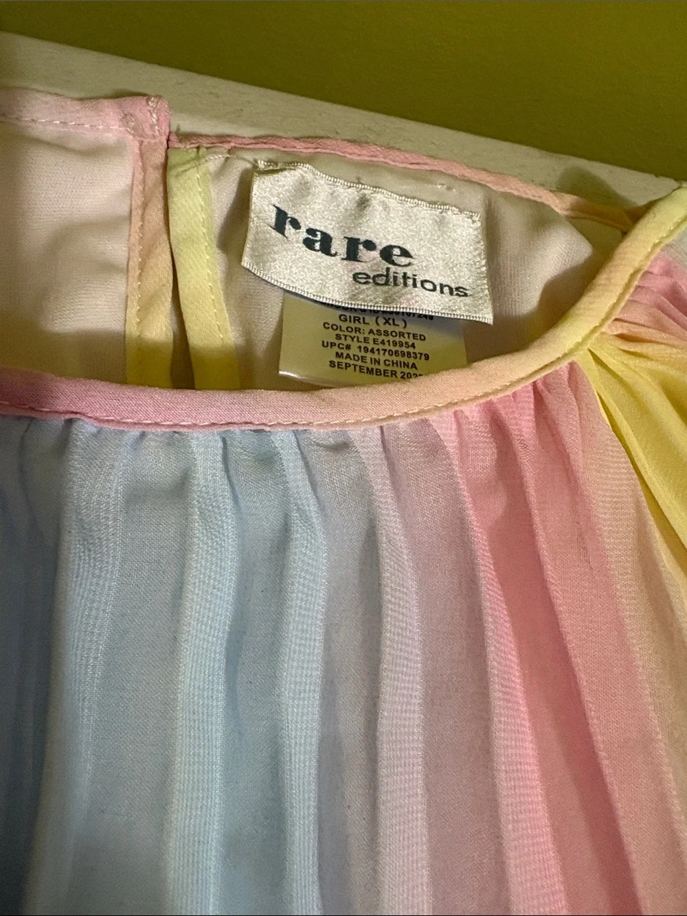 NWT Rare Editions XL Raimbon Pleated Mide Dress